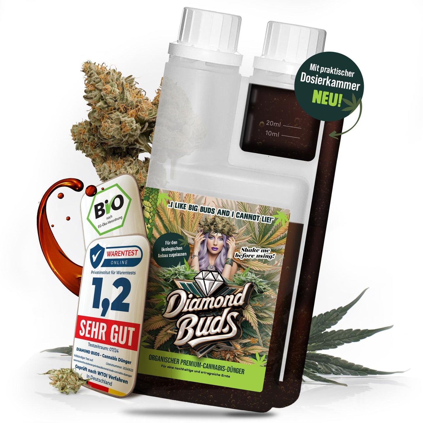 Diamond Buds® Starter-Kit – Bio-Dünger + 3x Royal Gorilla Samen – All-In-One Grow Action!