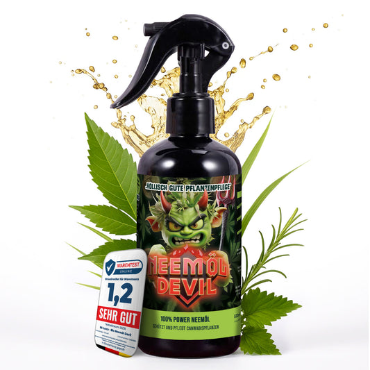 Neemöl Devil sprühfertige Cannabis Pflanzenpflege mit kaltgepresstem Neemöl 500ml